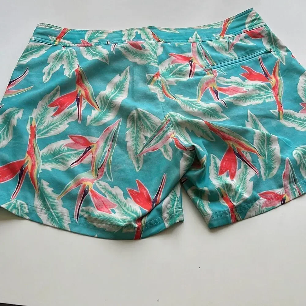 Chubbies Brief Lined Tropical Floral Swim Trunks Mens L 6 Inseam
